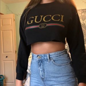 GUCCI cropped crew neck